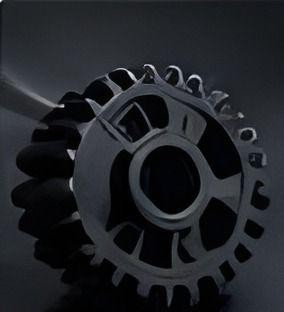 Engranaje negro de uso automotriz